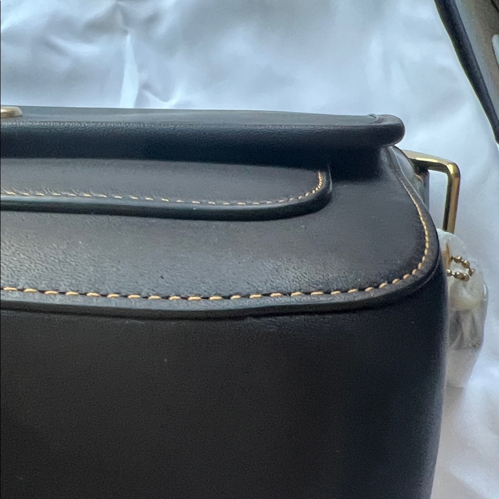 Coach Black Leather Crossbody Bag with Gold Hardware - Picture 10 of 17
